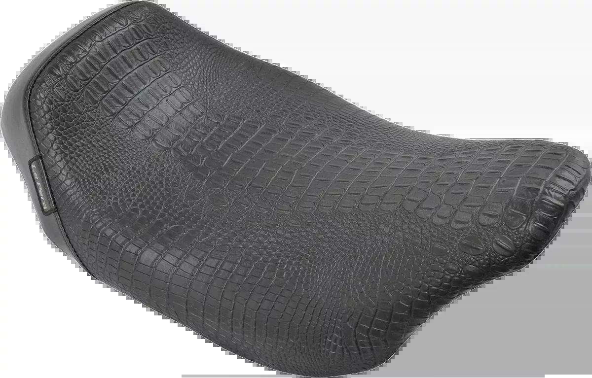 LE PERA Bare Bones Solo Seat - Croc - Black - FL '08-'23 - LK-005CRBLK
