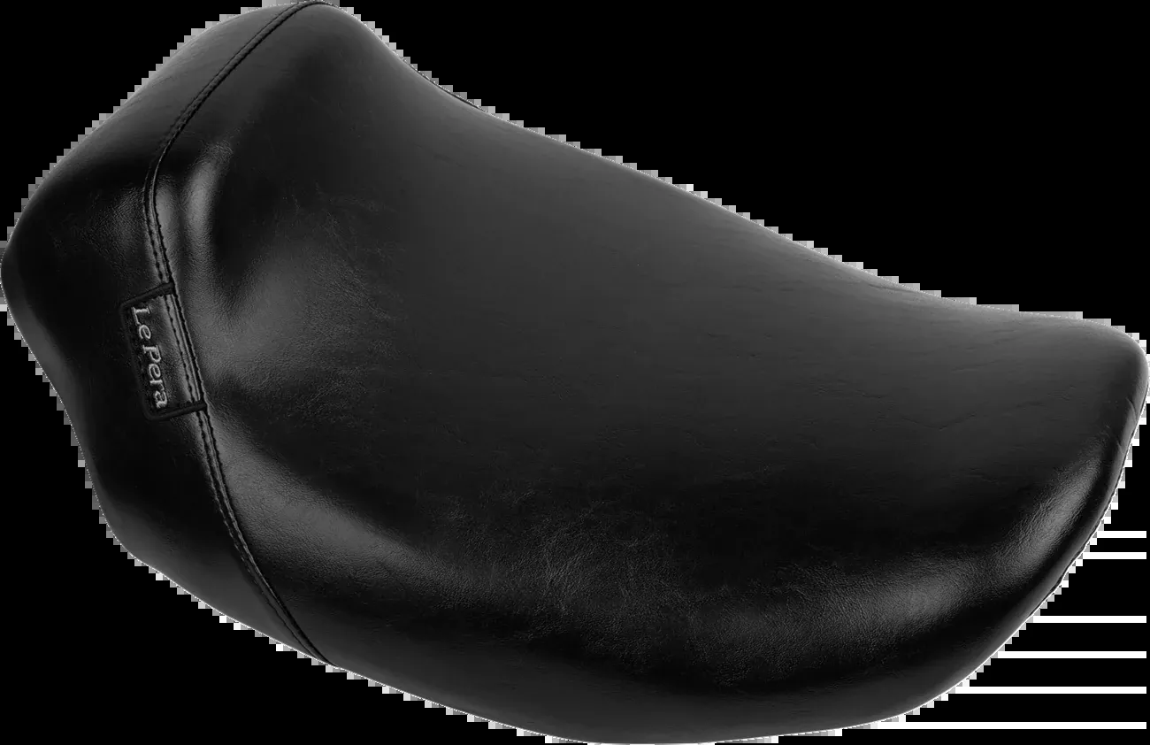 LE PERA Bare Bones Solo Seat - Smooth - Black - FLH/FLT '23-'25 - LV-005