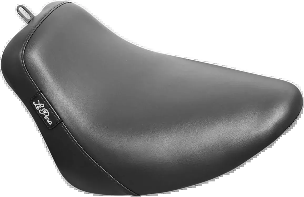LE PERA Bare Bones Solo Seat - Smooth - Black - Softail '18-'23 - LYR-007
