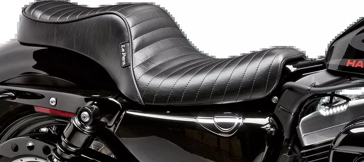 LE PERA Cherokee Seat - Pleated - Black - XL '04-'22 - LK-026PT