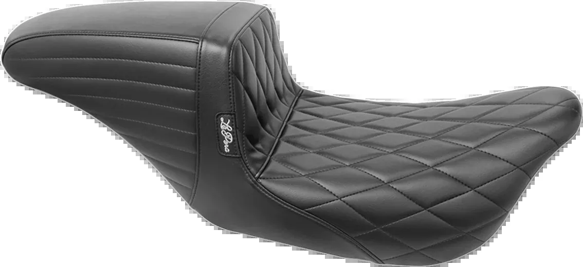 LE PERA Kickflip Daddy Long Legs Seat - Diamond - Black - FL '08-'25 - LK-597DLDM