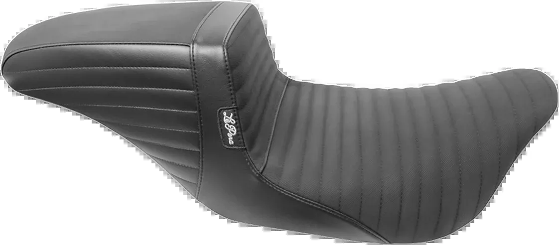 LE PERA Kickflip Daddy Long Legs Seat - Pleated w/ Gripp Tape - Black - FL '08-'25 - LK-597DLPTGP