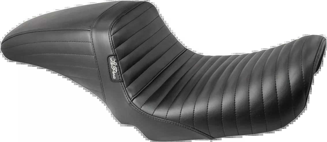 LE PERA Kickflip Seat - Pleated - Black - FXD '04-'05 - LF-591PT