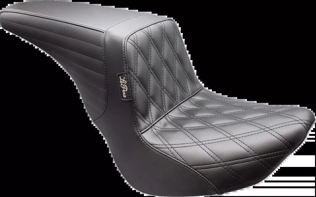 LE PERA Kickflip Up Front Seat - Double Diamond - Black - FL/FX '18-'25 - LYU-590DD