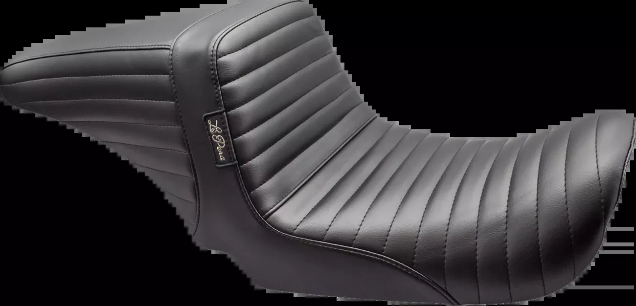 LE PERA Kickflip Up Front Seat - Pleated - Black - Dyna '06-'17 - LKU-591PT