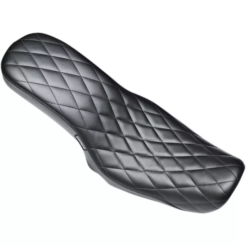 Le Pera LK-071 DM Black Diamond Stitch Cobra 2 Up Seat for Harley Dyna 06-17