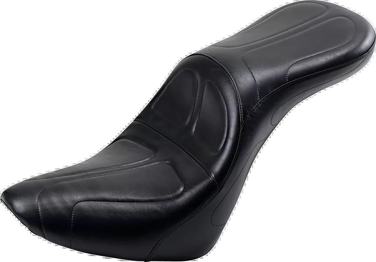 LE PERA Maverick Daddy Long Legs Seat - Black - Stitched - Softail '18-'23 - LYX-910DL