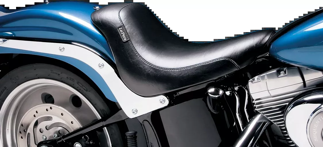 LE PERA Silhouette Solo Seat - Smooth - Black - FL/FX '06-'17 - LK-850