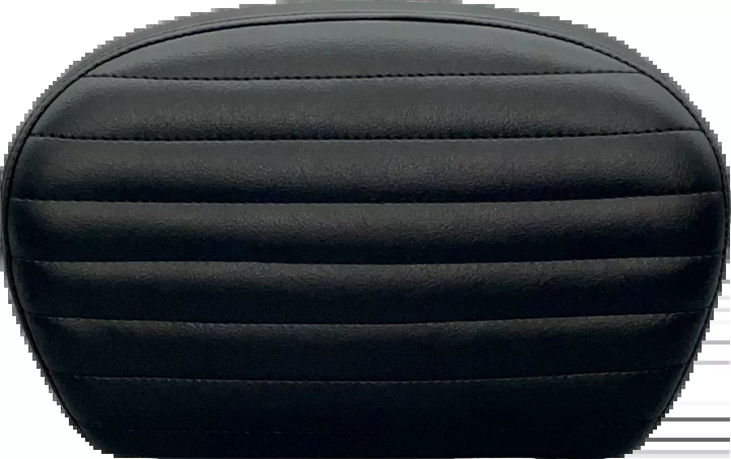 LE PERA Sissy Bar Pad - Large - Pleated - Dull Black L-SBP01PT-DULL