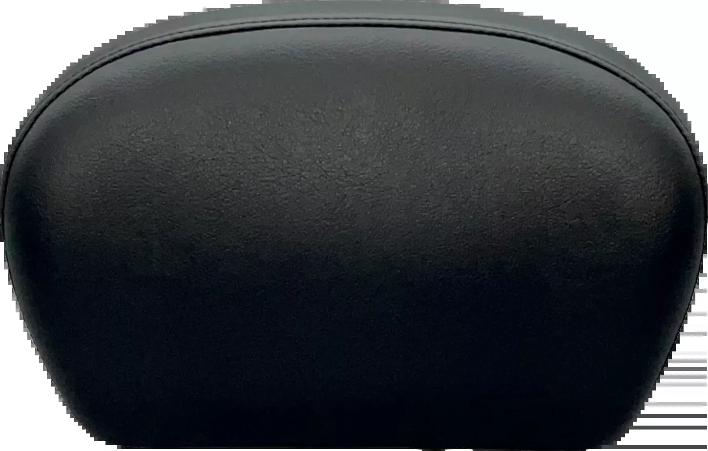 LE PERA Sissy Bar Pad - Large - Smooth - Dull Black L-SBP01S-DULL