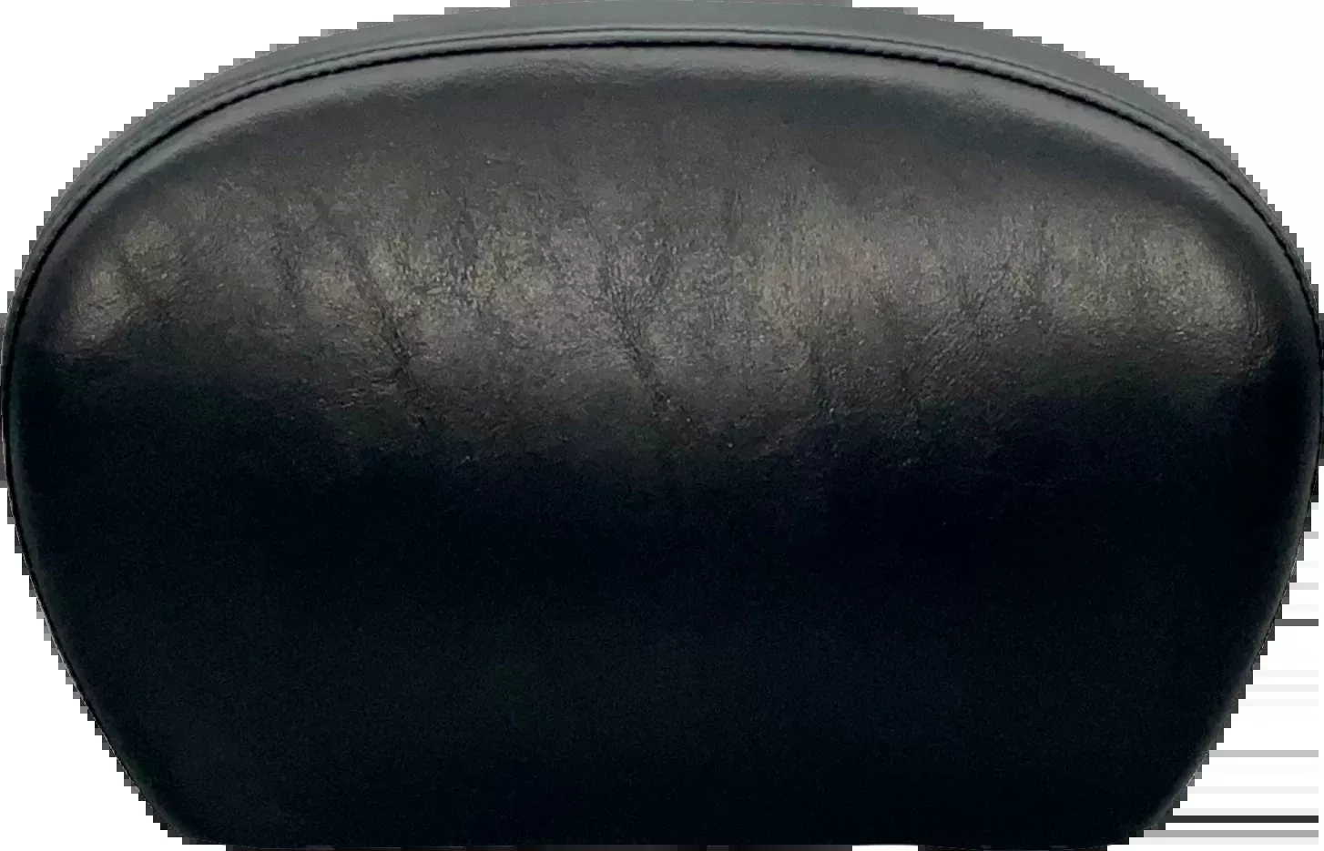 LE PERA Sissy Bar Pad - Large - Smooth - Shiny Black L-SBP01S-SH