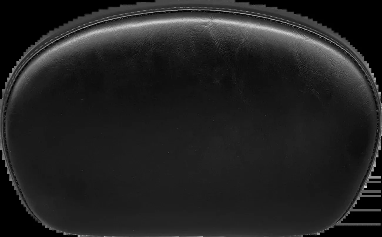 LE PERA Sissy Bar Pad - Medium - Smooth - Shiny Black L-SBP02S-SH