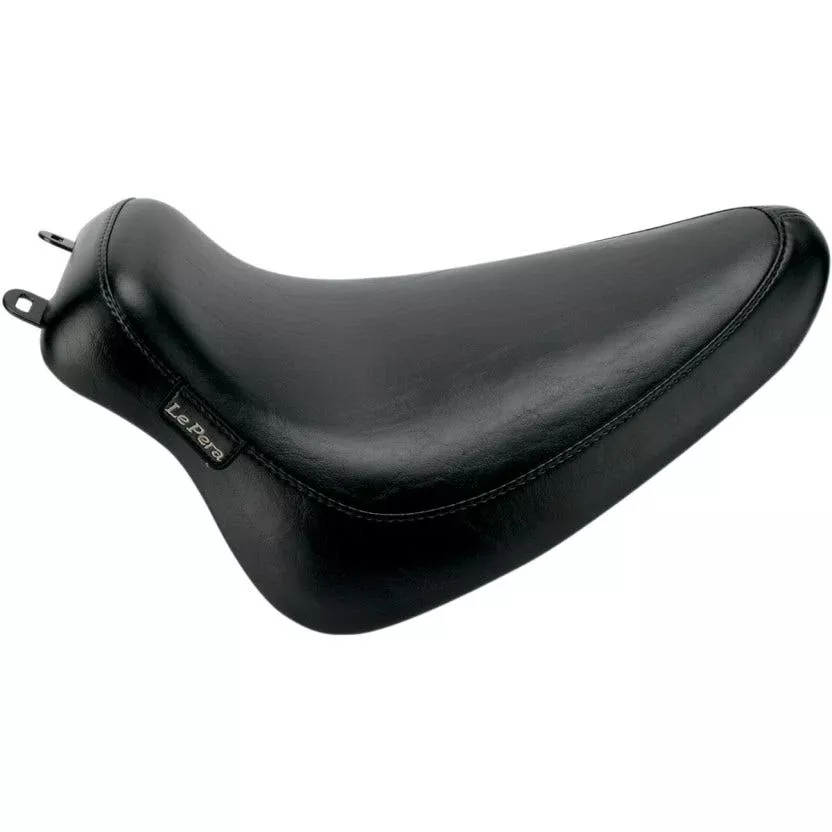Le Pera Smooth Black LK-850 Silhouete Solo Seat Harley Softail 08-17 FLSTC/N