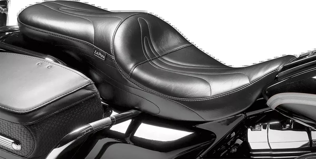 LE PERA Sorrento 2-Up Seat - Stitched - Black - FL '08-'25 - LK-907