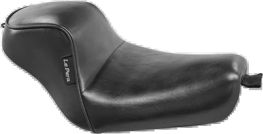 LE PERA Sprocket Solo Seat - Smooth - Black - XL '04-'22 - LK-326