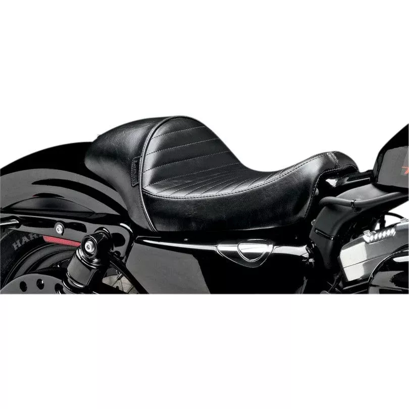 Le Pera Stubs Café Pleated Seat 4 Harley 04-06/10-22 XL Models