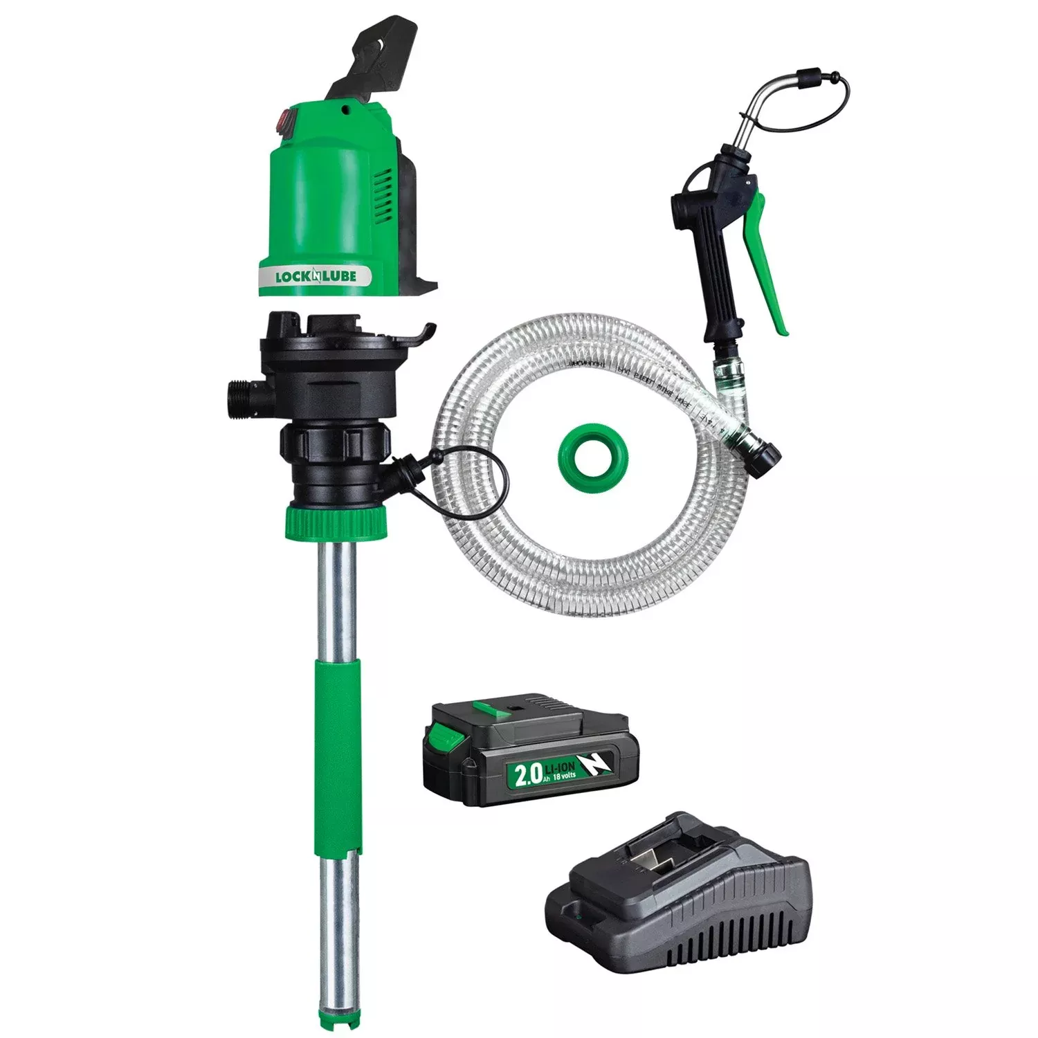 LockNLube BTX Battery Transfer Pump Starter Kit 16-55 Gallon LNL81775