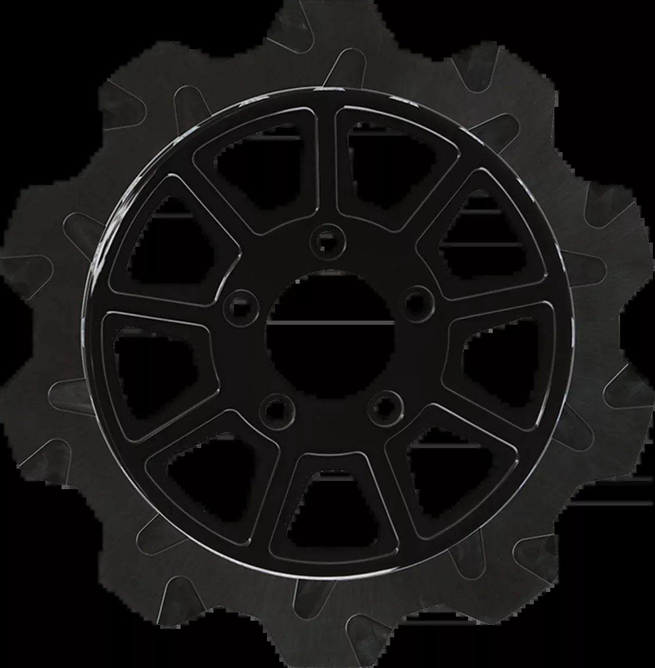 Lyndall Racing 9-Spoke Black Rear Brake Rotor for 2014-2024 Harley Touring FLH