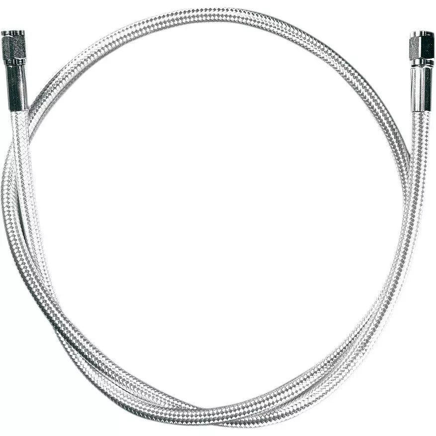 Magnum Braided Sterling Chromite II Universal 12" Brake Line AN-3 Fittings Ends