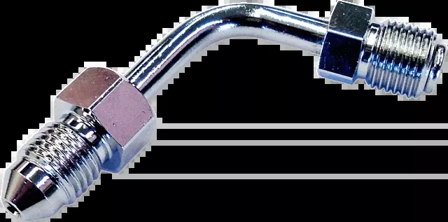 Magnum Chrome Front Level 1 Brake Line Adapter for 2018-2022 Harley Softail FLFB