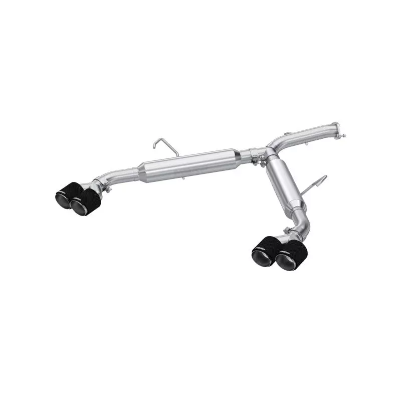 MBRP 2.5in Axle-Back Dual Split Rear w/ Quad Carbon Tips fits 2022-2024 Kia Forte GT 1.6L Turbo