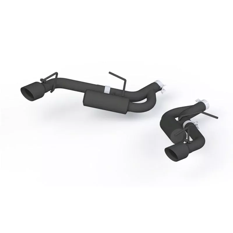 MBRP 2.5in Black Coated Non NPP Axle Back Exhaust System – 4in Dual Wall Tips fits 2016-2024 Chevrolet Camaro LT / 2017-2023 Chevrolet Camaro LS