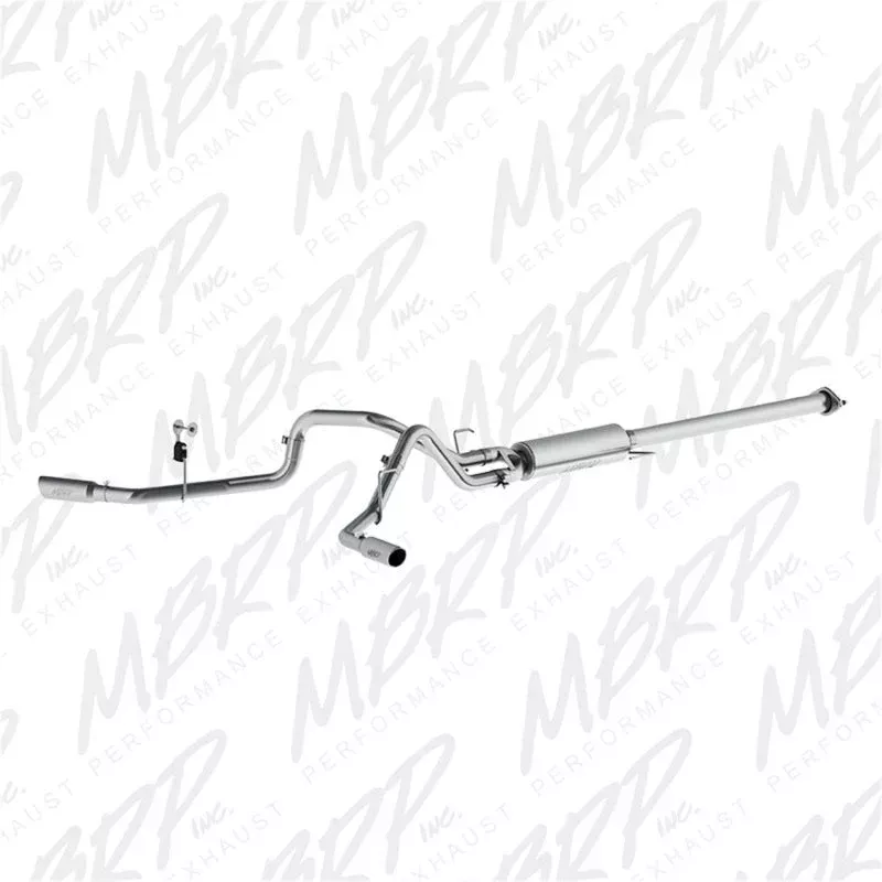 MBRP 2.5in Cat Back Dual Side Split Alum Exhaust System fits 2015-2020 Ford F-150 2.7L, 3.5L EcoBoost