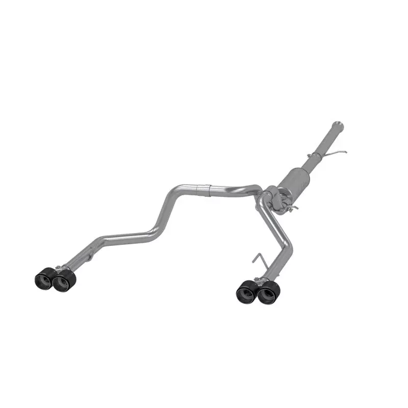 MBRP 2.5in Dual Split Rear Cat Back w/ Quad Carbon Fiber Tips- T304 fits 2019-2026 Chevrolet Silverado 1500, Suburban, Tahoe / GMC Sierra 1500, Yukon, Yukon XL 6.2L