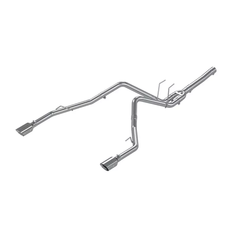 MBRP 2.5in Filter Back Exhaust Dual Split Rear Exit Alum fits 2014-2018 Ram 1500 3.0L EcoDiesel