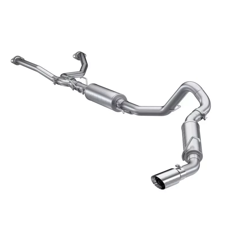MBRP 3.5L Dual Cat-back 4in Single Side Exit Dual Wall Angle Cut Tip – T304 fits 2022-2026 Toyota Tundra 3.5L