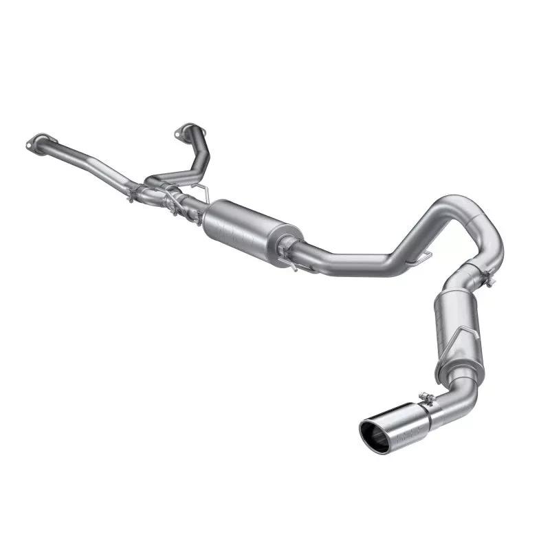 MBRP 3.5L Dual Cat-back 4in Single Side Exit Rolled Tip – Aluminized Steel fits 2022-2026 Toyota Tundra 3.5L
