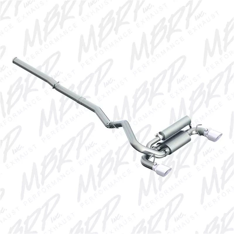 MBRP 3in Aluminized Dual Outlet Cat-Back Exhaust fits 2016-2018 Ford Focus RS