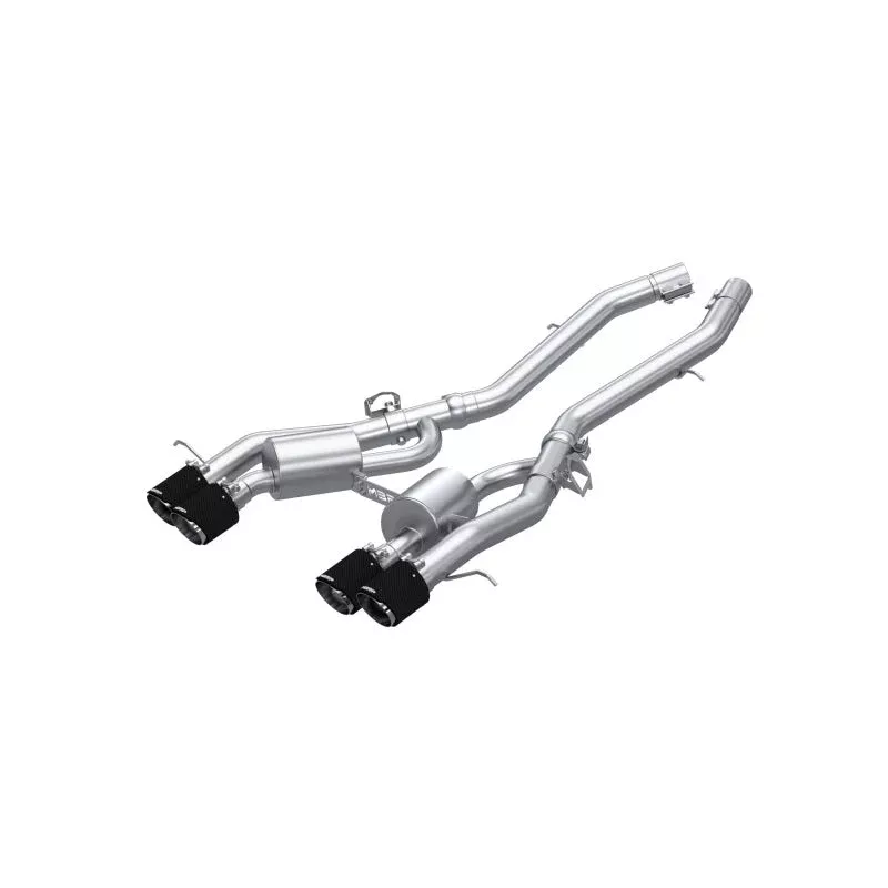 MBRP 3in Axle Back Dual Rear Exit w/ T304 SS Carbon Fiber Tips fits 2021-2026 BMW M3, M4