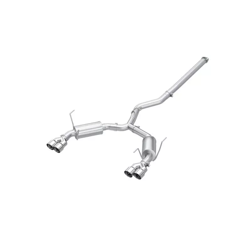 MBRP 3in Cat-Back Dual Split Rear Quad Tips Street Profile Exhaust fits 2022-2025 Subaru WRX