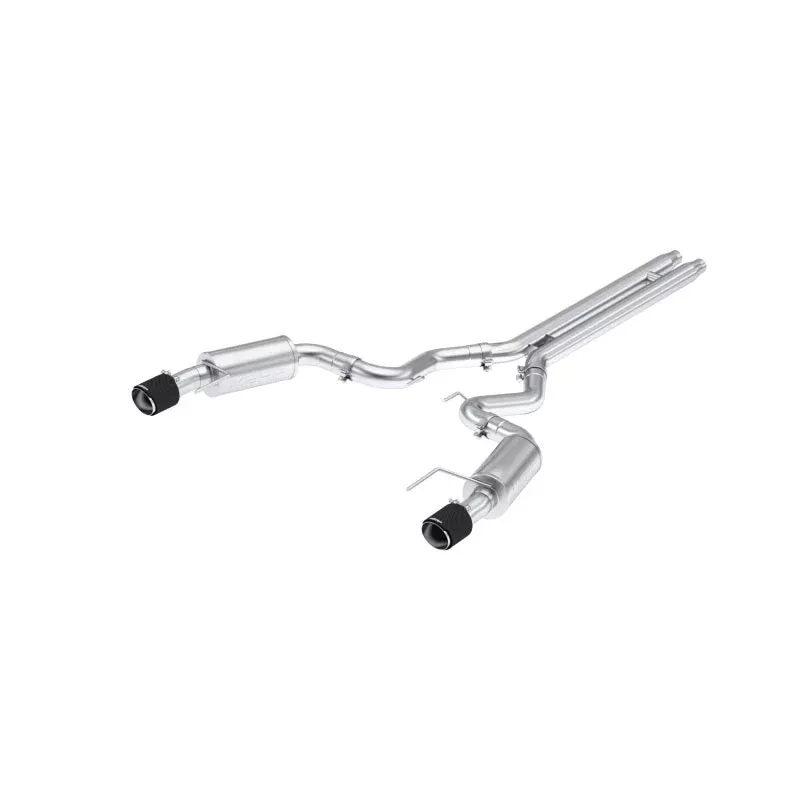 MBRP 3in Cat-Back Dual Split Rear with Carbon Fiber Tips (Street) fits 2024-2025 Ford Mustang GT 5.0L (S650)