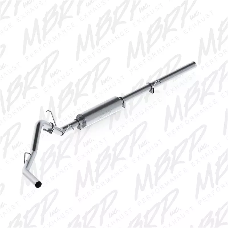 MBRP 3in Cat-Back Single Side AL – Black (excl 8ft bed) fits 2009-2013 Chevrolet Silverado 1500 / GMC Sierra 1500 4.8L, 5.3L EC-Std. & SB/CC-SB
