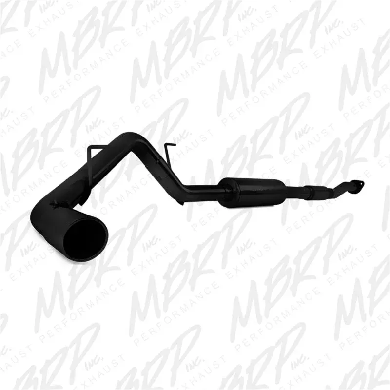 MBRP 3in. Cat Back Single Side Exit Black Coated Exhaust System fits 2011-2014 Ford F-150