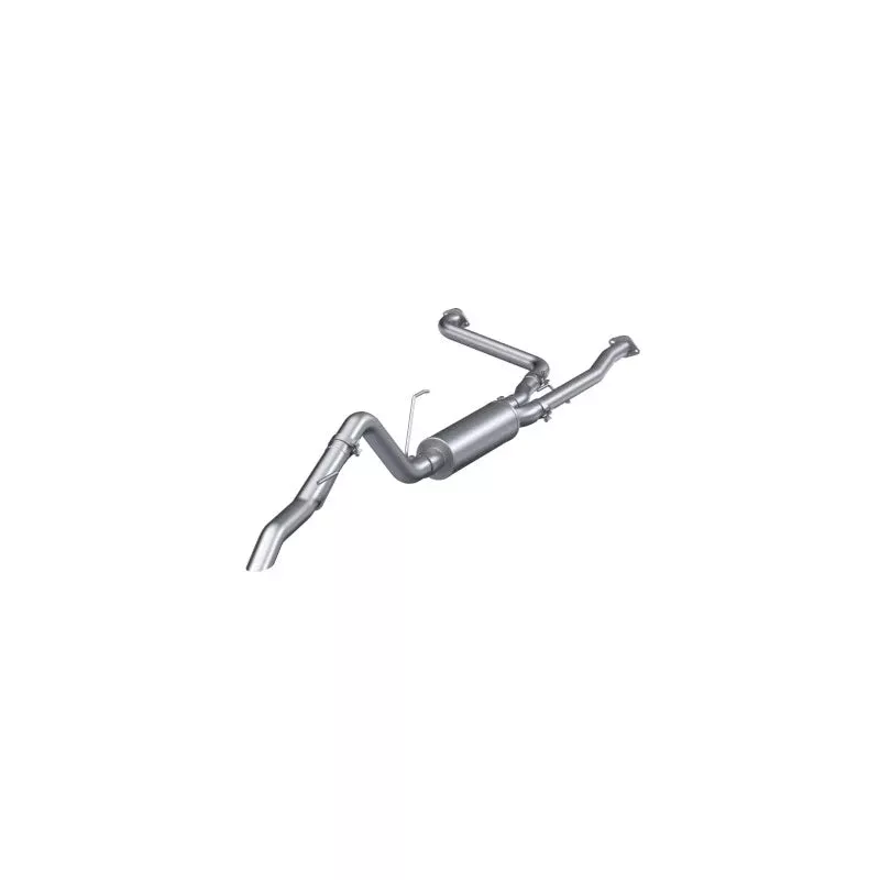 MBRP 3in Tip 3in Cat Back Turndown Exit Street Profile - Aluminized Steel fits 2020-2025 Nissan Frontier 3.8L