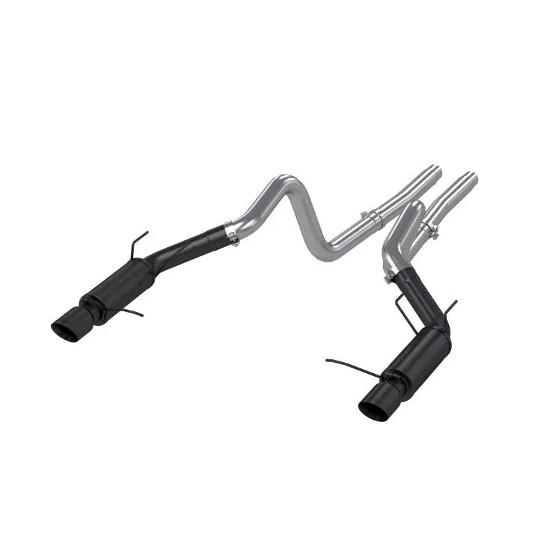 MBRP 5.0L 3in. Cat Back Dual Split Rear Race Version 4in. Tips – Black fits 2011-2014 Ford Mustang GT / 2011-2012 Ford Mustang Shelby GT500