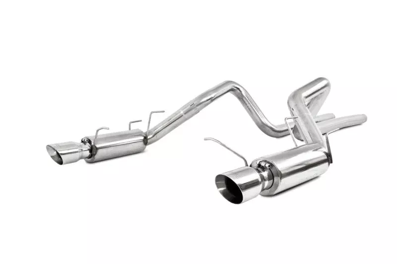 MBRP 5.0L Dual Split Rear Race Version T409 3in. Cat Back Exhaust System fits 2011-2014 Ford Mustang GT / 2011-2012 Ford Mustang Shelby GT500