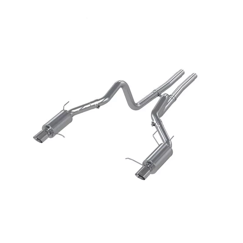 MBRP 5.0L Dual Split Rear Street Version T409 3in. Cat Back Exhaust System fits 2011-2014 Ford Mustang GT