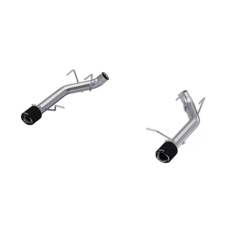 MBRP 5.0L T304 SS 3in. Dual Axle-Back with Carbon Fiber Tips (Race Version) fits 2011-2014 Ford Mustang GT