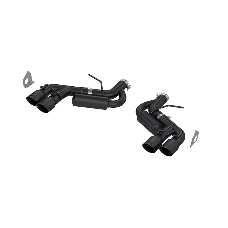 MBRP 6spd 3in Black Race Dual Axle Back w/ 4.5in Quad Dual Wall Tips fits 2016-2024 Chevrolet Camaro SS 6.2L V8 / 2017-2024 Chevrolet Camaro ZL1 6.2L V8 / 2020-2021, 2024 Chevrolet Camaro LT1 6.2L V8