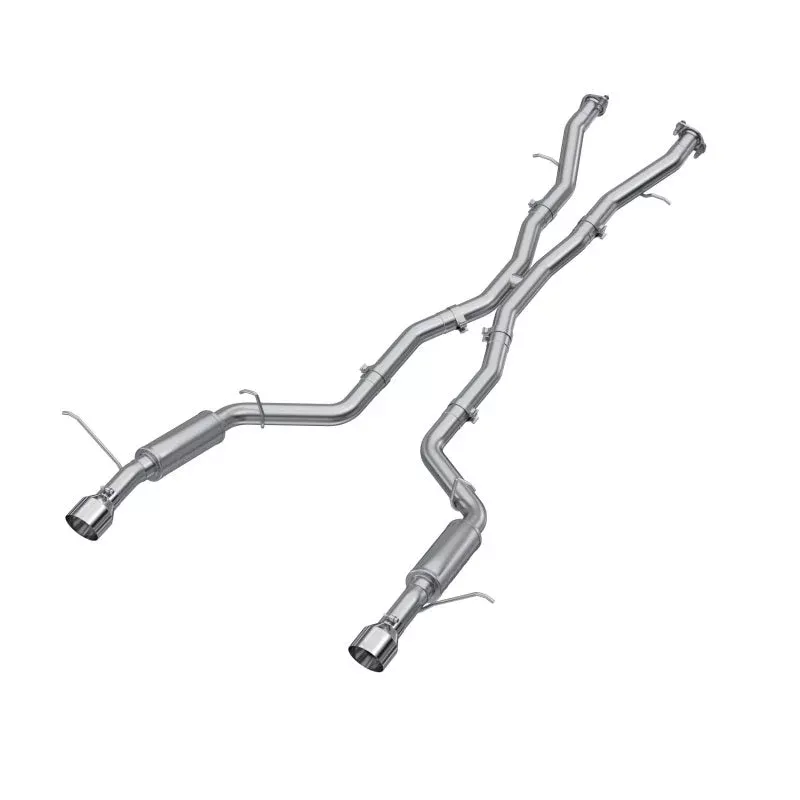 MBRP Armor Lite AL Steel 3in Cat Back Exhaust Dual Rear Exit w/ SS Tips fits 2018-2025 Dodge Durango SRT 6.4L