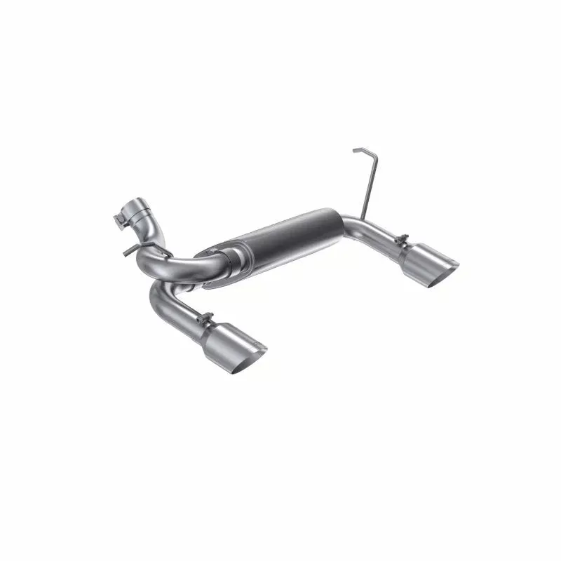 MBRP Axle-Back Dual Rear Exit Aluminum Performance Exhaust fits 2007-2018 Jeep Wrangler, Wrangler JK