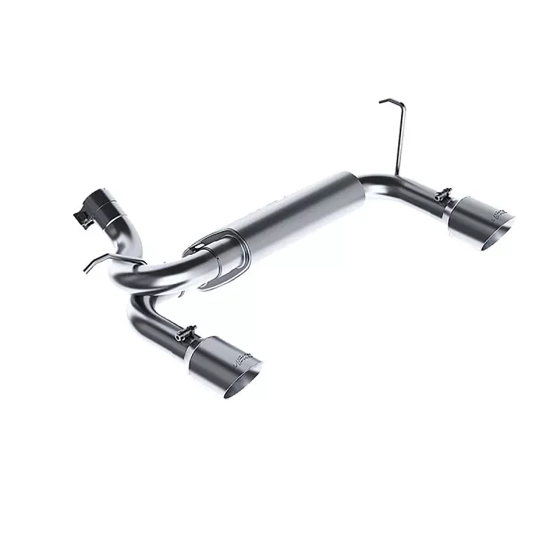 MBRP Axle-Back Dual Rear Exit T409 Performance Exhaust System fits 2007-2018 Jeep Wrangler, Wrangler JK