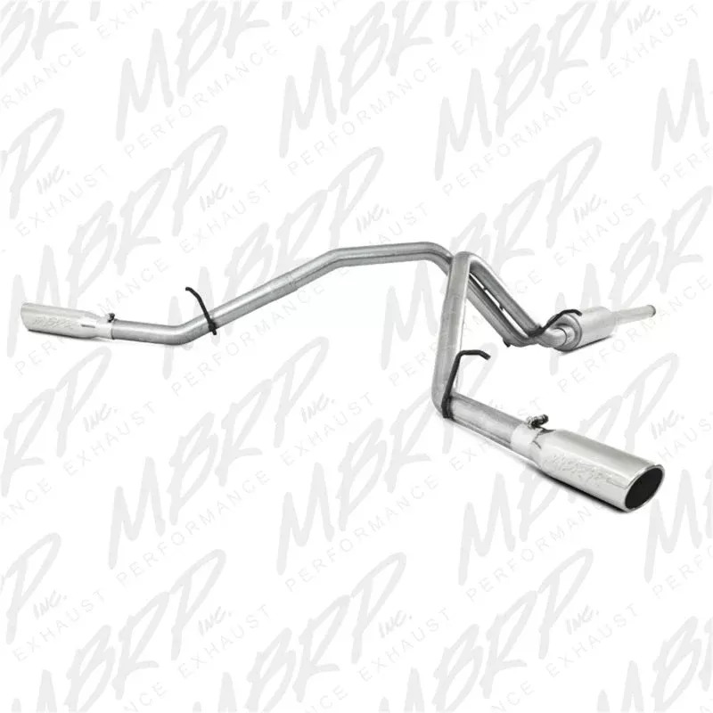 MBRP Cat Back Dual Split Side (excluding 8 bed) Exhaust fits 2009-2013 Chevrolet Silverado 1500 / GMC Sierra 1500 4.8L, 5.3L
