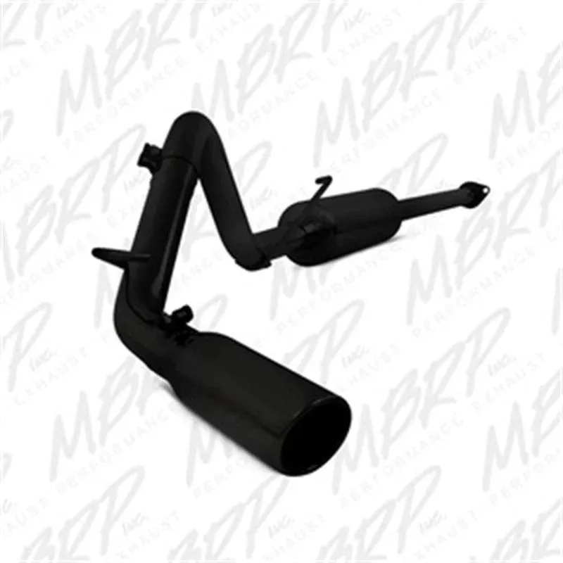 MBRP Cat-Back Single Exit Aluminum - Black fits 2005-2015 Toyota Tacoma 4.0L EC, CC