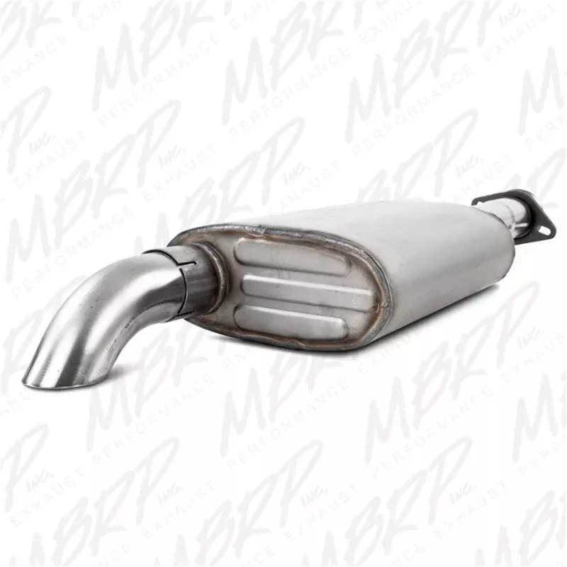 MBRP Cat Back Single Off-Road Turn Down T409 Exhaust System S5522409 fits 2000-2006 Jeep Wrangler 2.5L Inline-4, 4.0L Inline-6