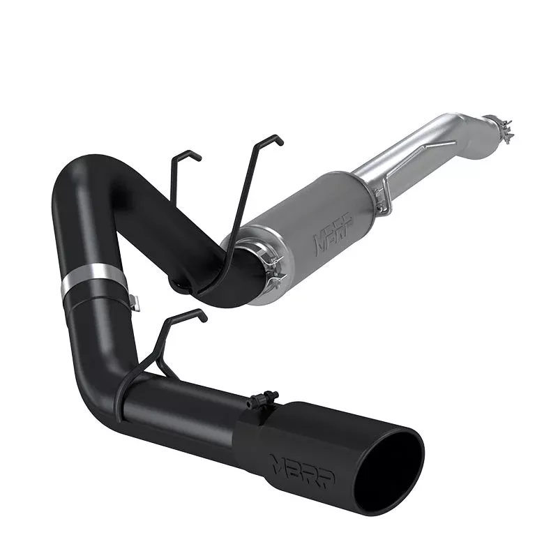 MBRP Cat Back Single Side Black Finish fits 2017-2025 Ford F-250 Super Duty Crew Cab 6.2L / 7.3L / F-350 Super Duty Crew Cab 6.2L / 7.3L